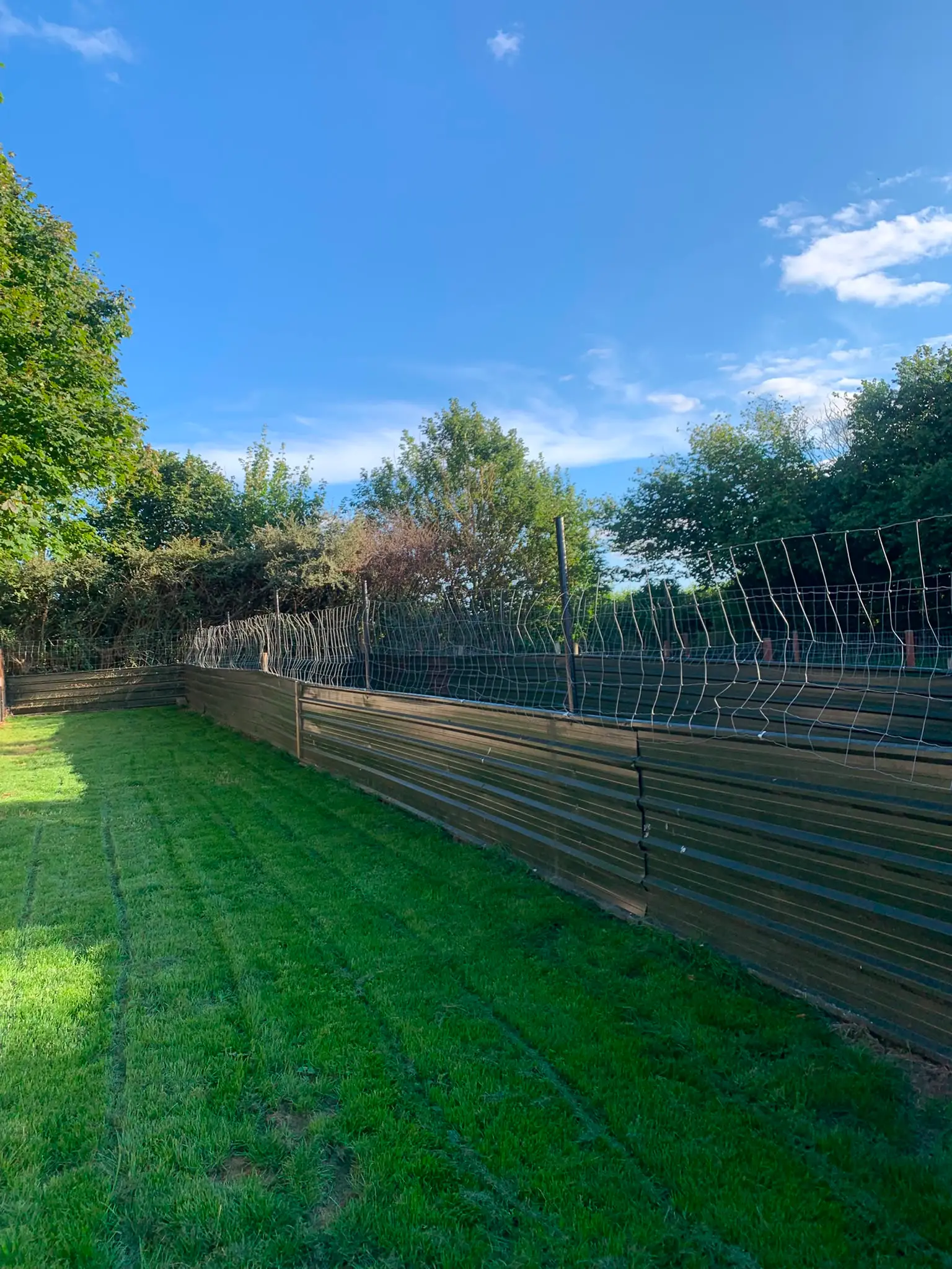 Secure fencing around the exercise areas.